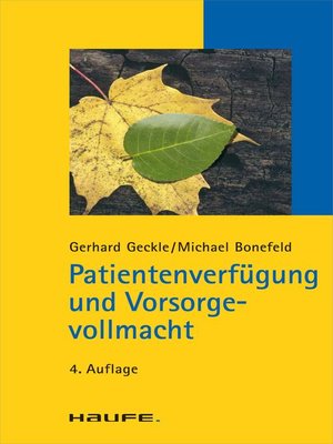 cover image of Patientenverfügung und Vorsorgevollmacht